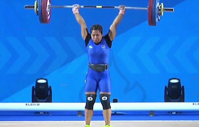 Indian weightlifter Bindyarani Devi clinches bronze medal in the women's 55kg event at IWF World Cup in Phuket.