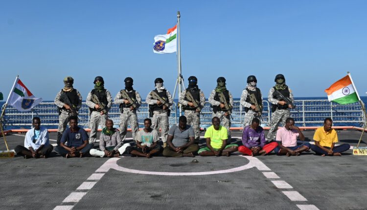 Mumbai police on Wednesday arrested 9 Somali pirates who recently hijacked an Iranian fishing vessel. Indian Navy rescued 23 Pakistani nationals in the Arabian Sea.