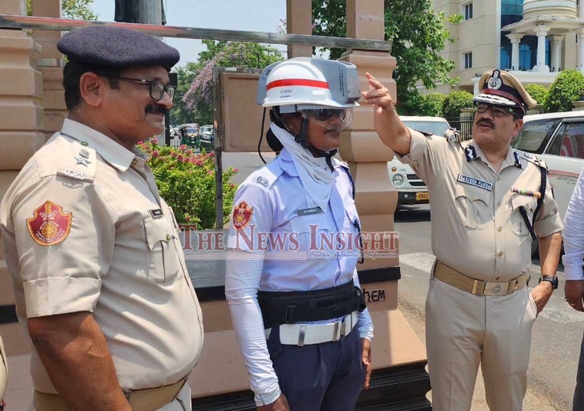 Odisha tests AC Helmets for Traffic Police to beat the Heat