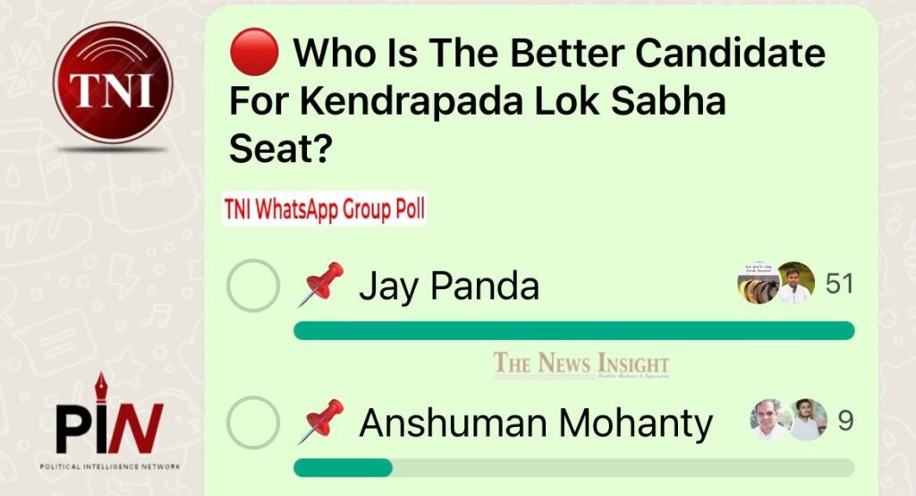 TNI WhatsApp Poll: Battle of Kendrapada - Jay Panda or Anshuman Mohanty?