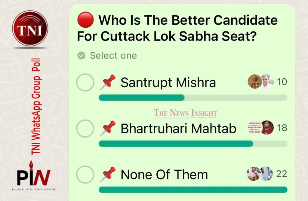 TNI WhatsApp Poll: Battle of Cuttack - Bhartruhari or Santrupt?