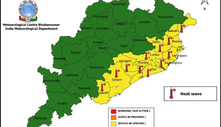 Low-pressure likely tomorrow. IMD issues yellow warning for heat wave, orange warning for thunderstorms in Odisha.