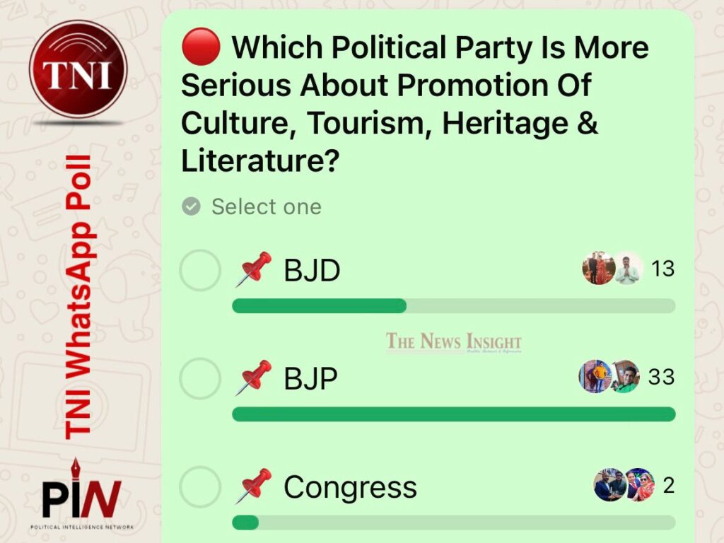 TNI WhatsApp Poll on Political Will on Odisha Culture & Heritage