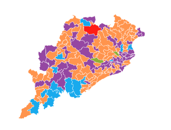 Ganjam Shocker: BJP leads in 11 out of 13 Assembly Seats