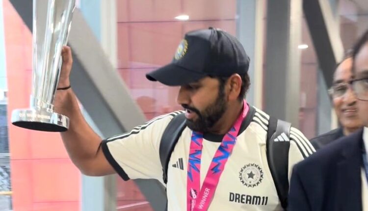 Team India lands at Delhi airport earlier this morning after winning the T20 World Cup 2024 trophy; will PM Narendra Modi.