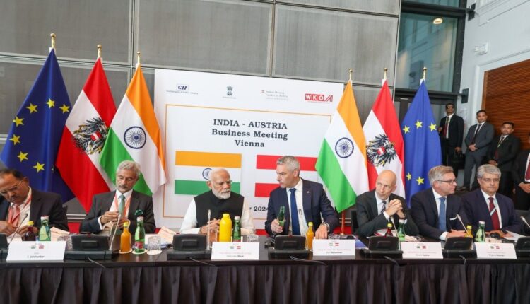 Prime Minister Narendra Modi and Austrian Chancellor Karl Nehammer participated in the India-Austria Business Meeting, agree to strengthen ties.