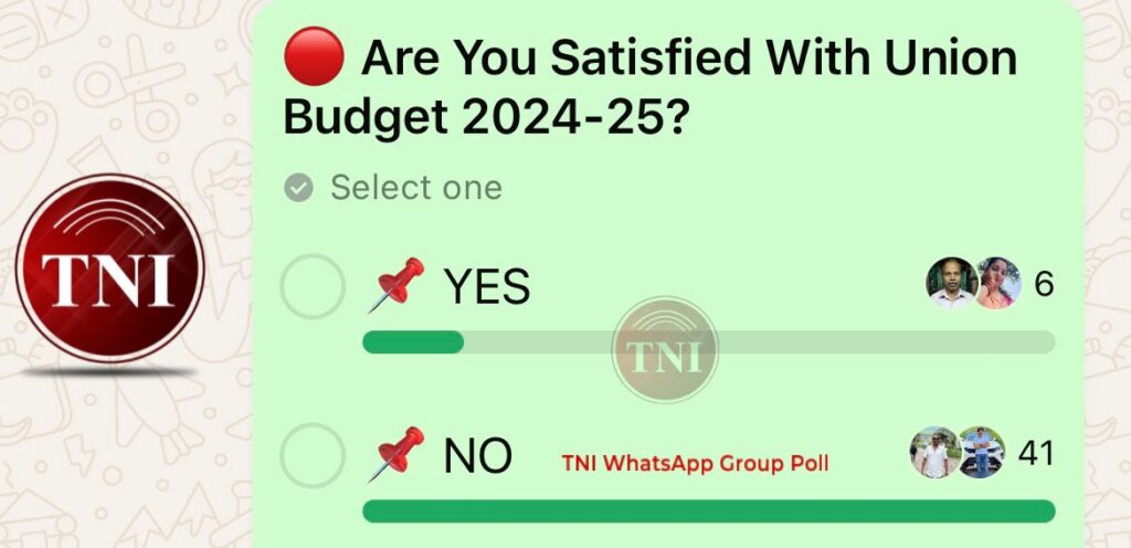 TNI WhatsApp Poll on Union Budget 2024-25