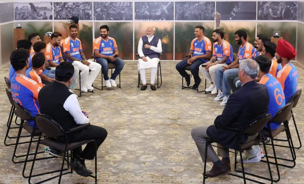 PM Modi meets T20I World Cup Winning Team