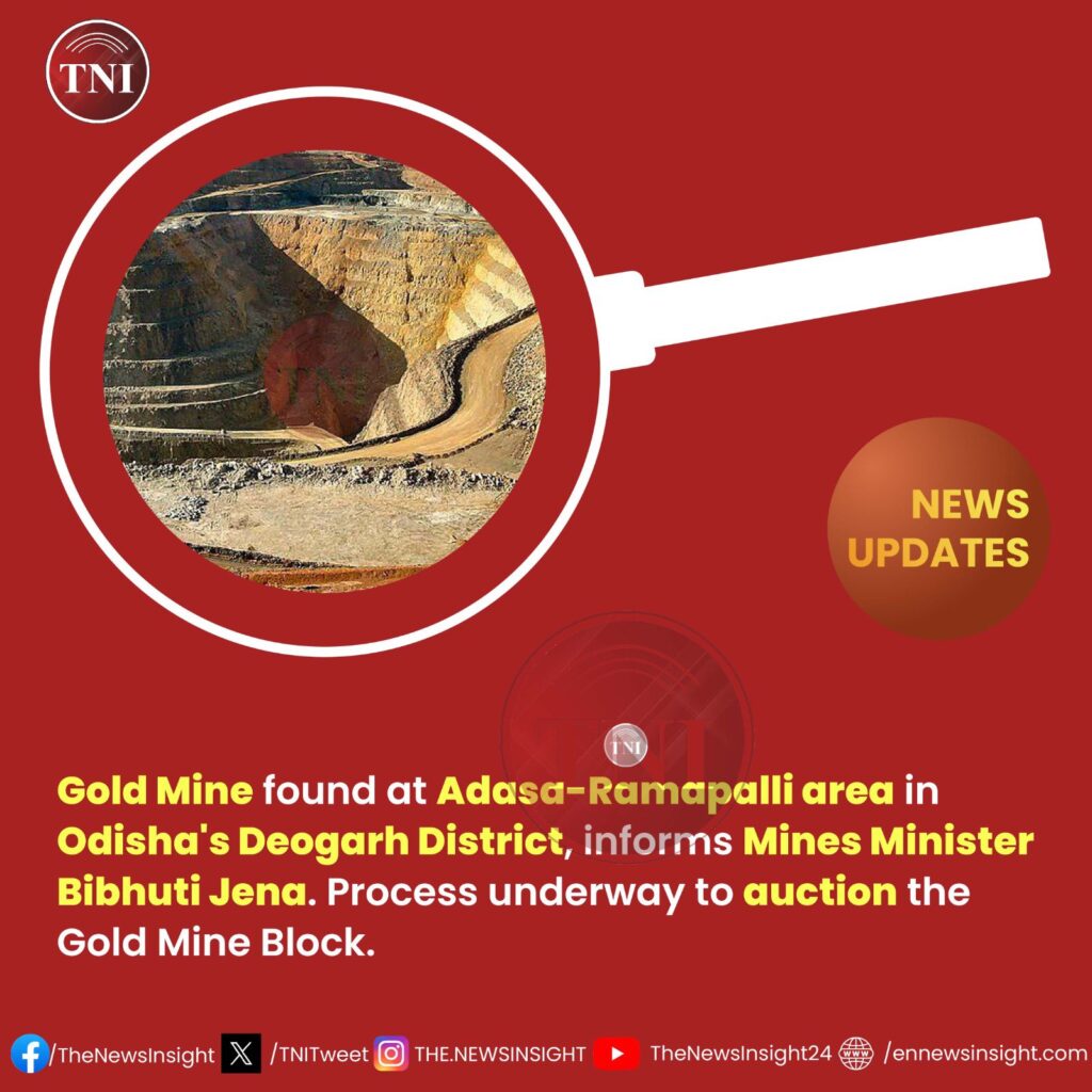 Gold Mine found in Odisha's Deogarh Dist