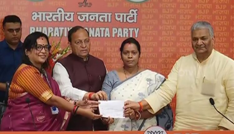 Mamata Mohanta named as BJP’s Rajya Sabha candidate from Odisha