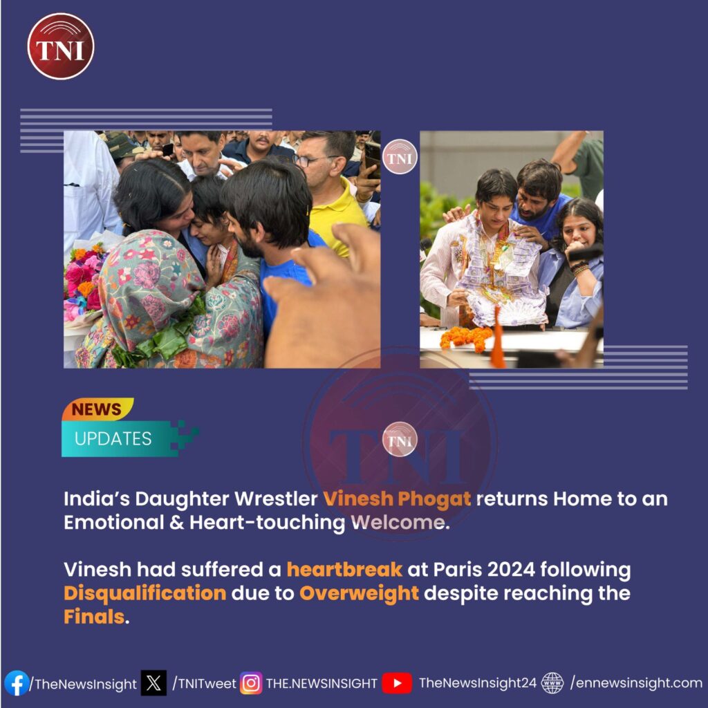 India’s Daughter Vinesh Phogat returns Home