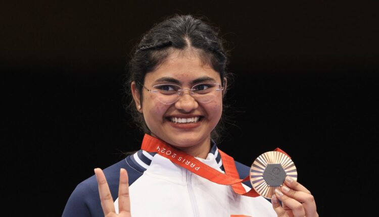 Indian shooter Rubina Francis wins Bronze medal in the P2 - Women's 10M Air Pistol SH1 event at the Paralympics 2024.