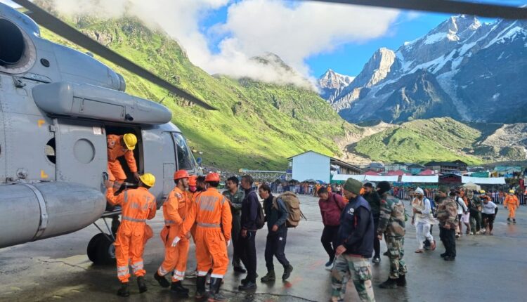 Indian Air Force undertakes simultaneous Humanitarian Assistance and Disaster Relief (HADR) operations in Wayanad and Uttarakhand hills.