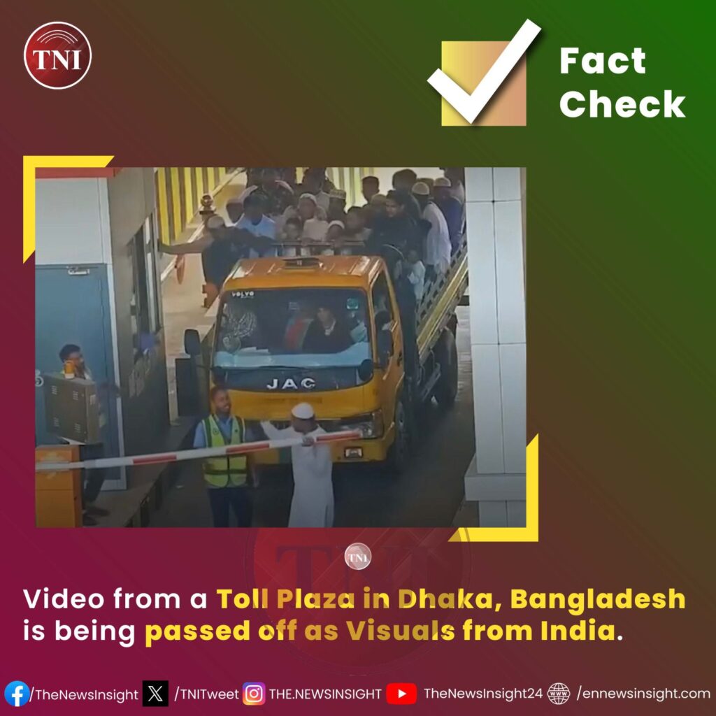 Fact Check: Video from Bangladesh passed off as visuals of vandalizing toll plaza in India