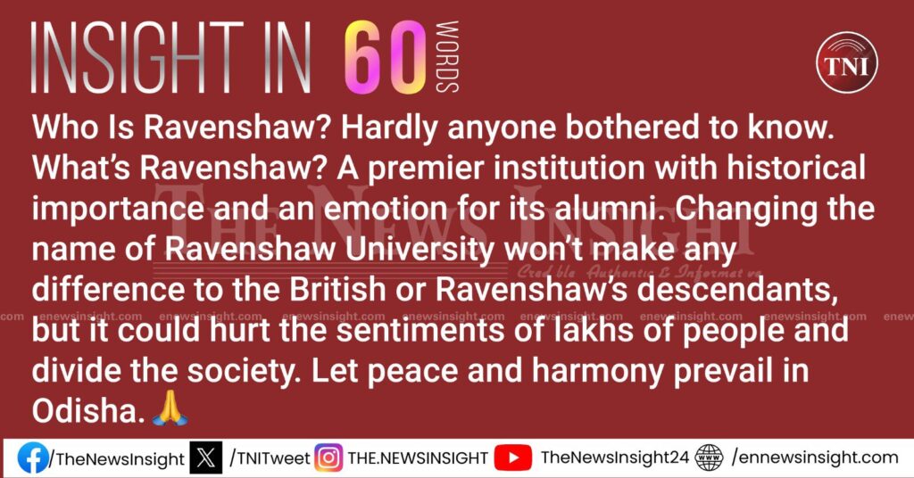 Who is Thomas Edward Ravenshaw? Name-change Debate in Odisha