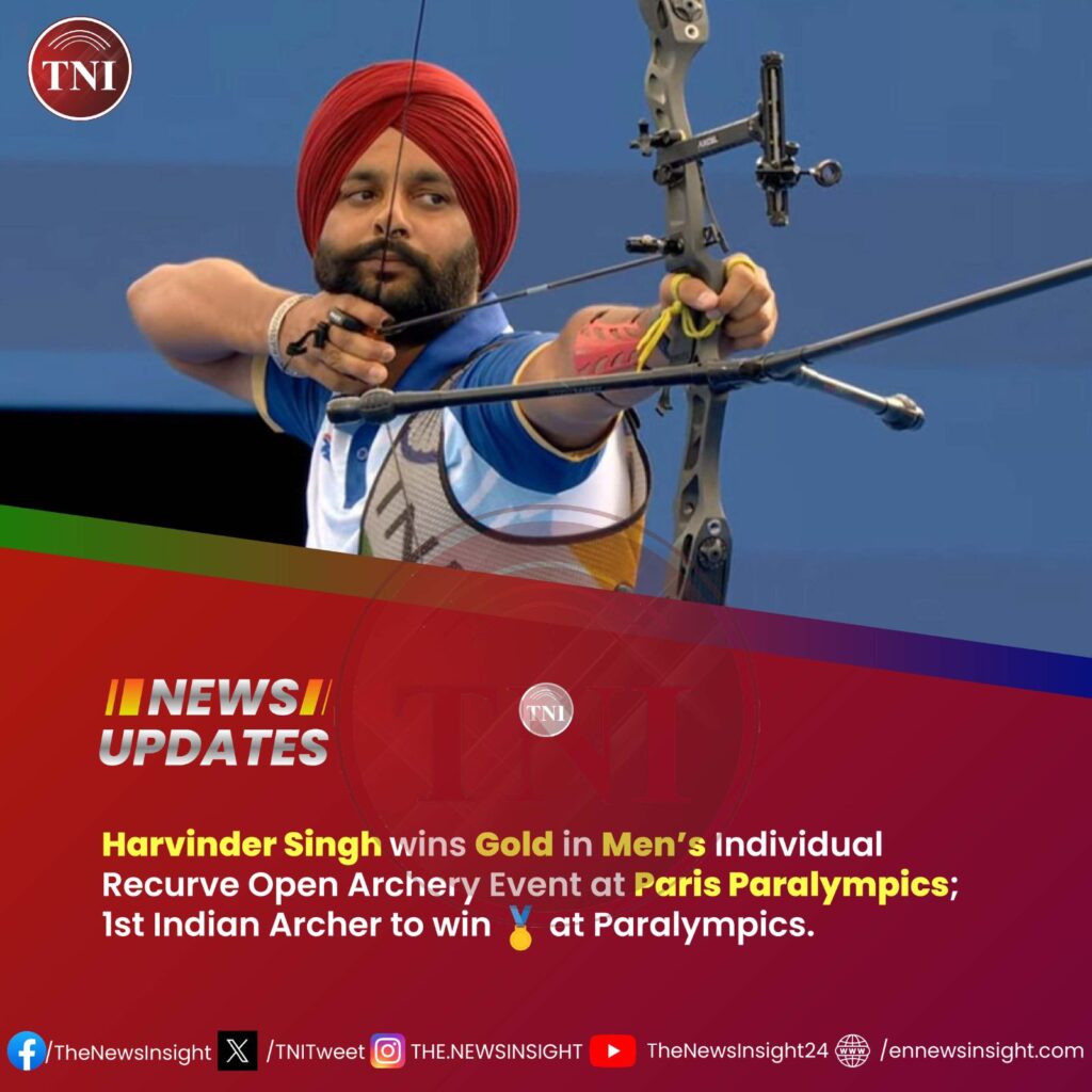 Paris Paralympics 2024: Archer Harvinder Singh wins historic Gold