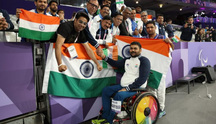 Dharambir wins Gold for India with a throw of 34.92m in Men's Club Throw F51 - 5th Gold for India at Paris Paralympics.