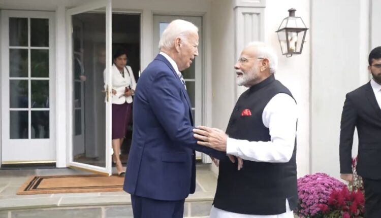 Modi meets Biden in US