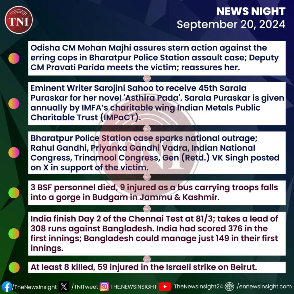 TNI News Night - September 20, 2024