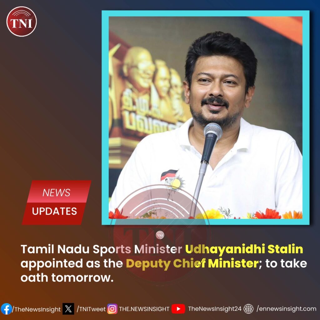 Udhaynidhi Stalin Deputy CM of Tamil Nadu