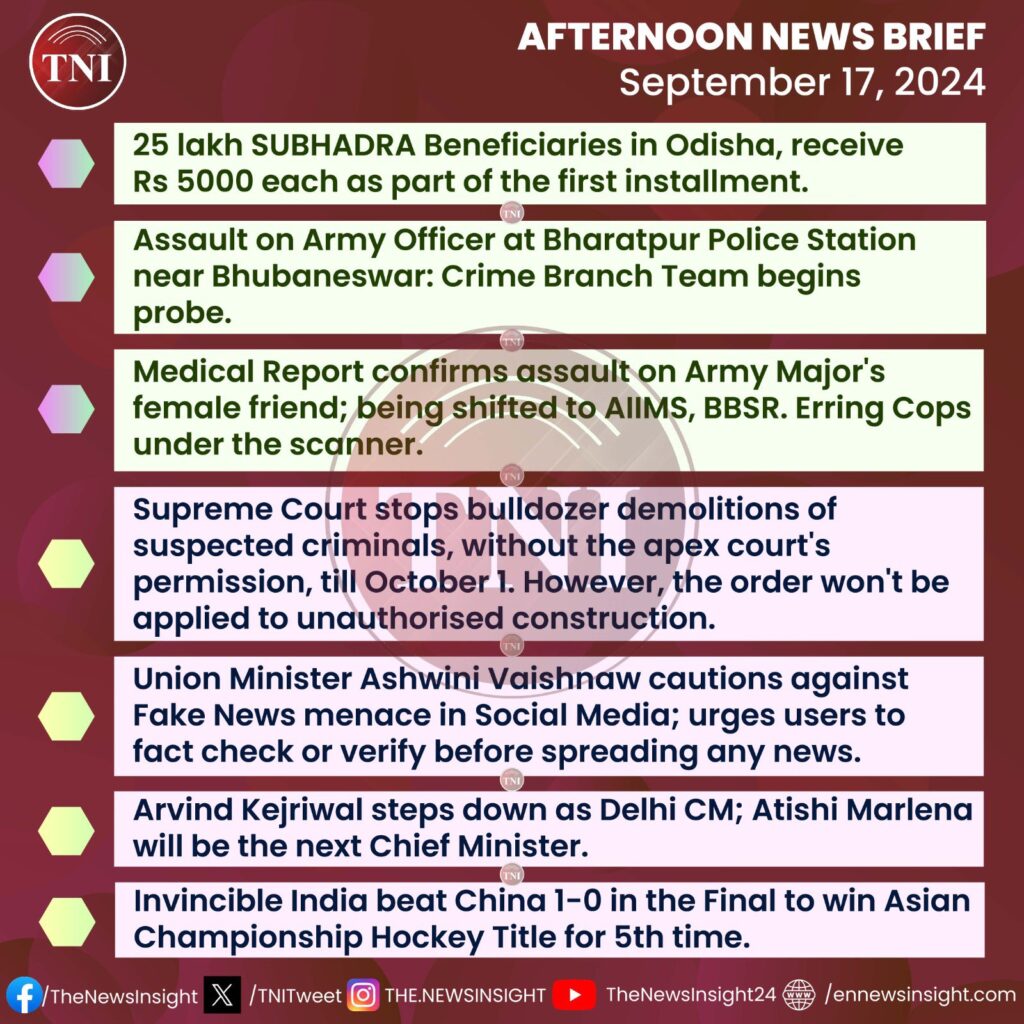 TNI Afternoon News Brief