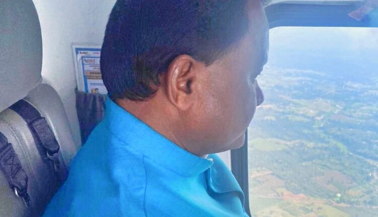 Odisha Chief Minister Mohan Charan Majhi on Thursday conducted an aerial survey of the flood-affected areas of Malkangiri district.