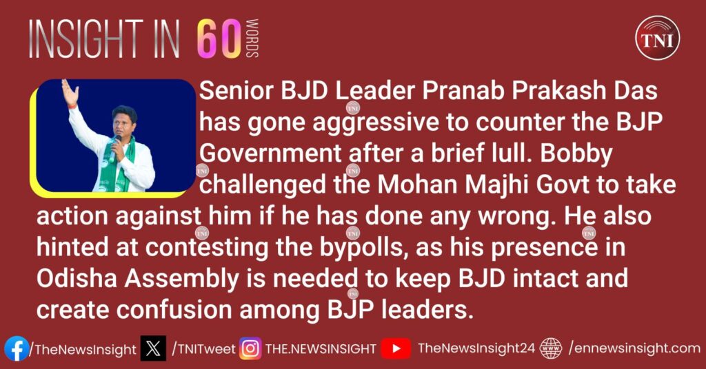 BJD leader Pranab Prakash Das goes aggressive