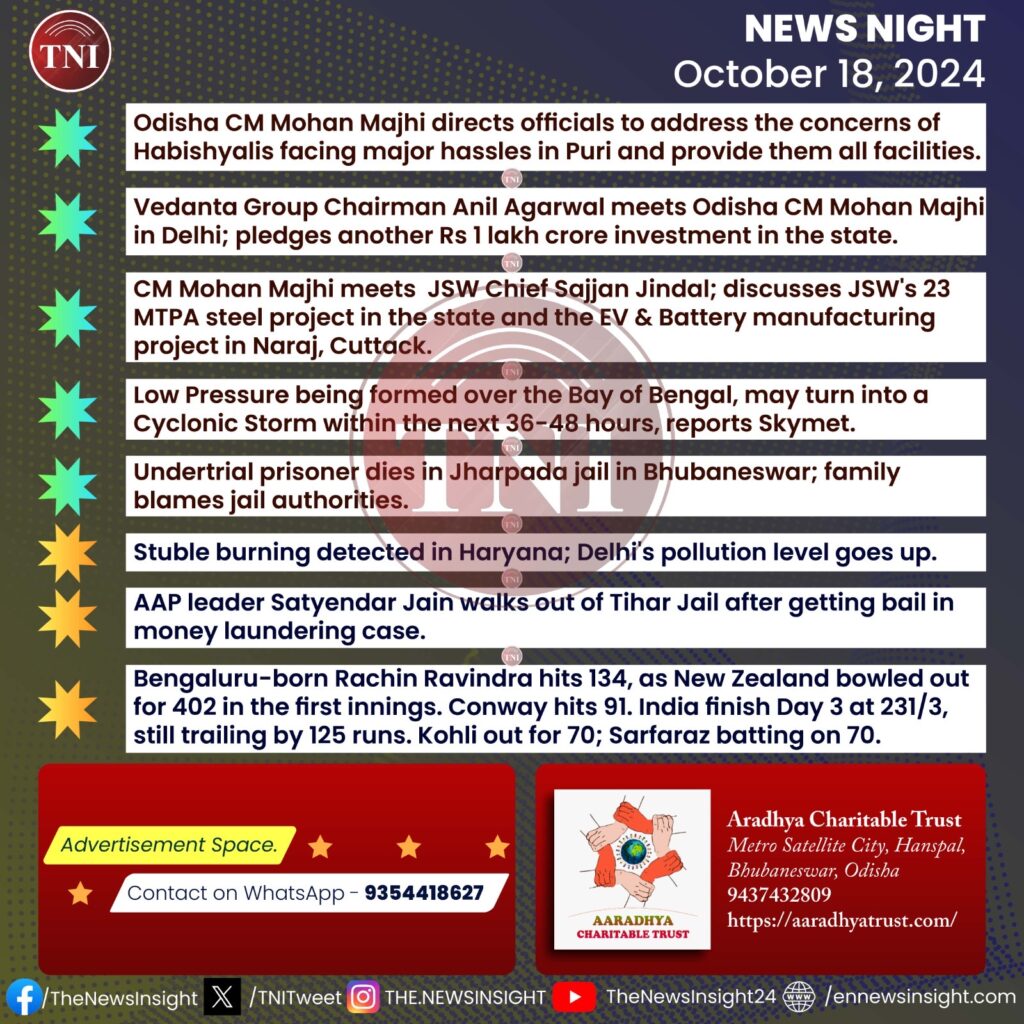 TNI News Night - October 18, 2024