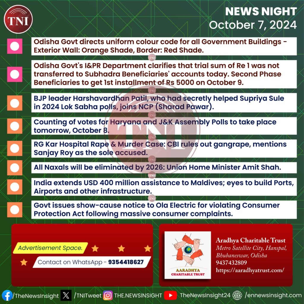 TNI News Night - October 7, 2024