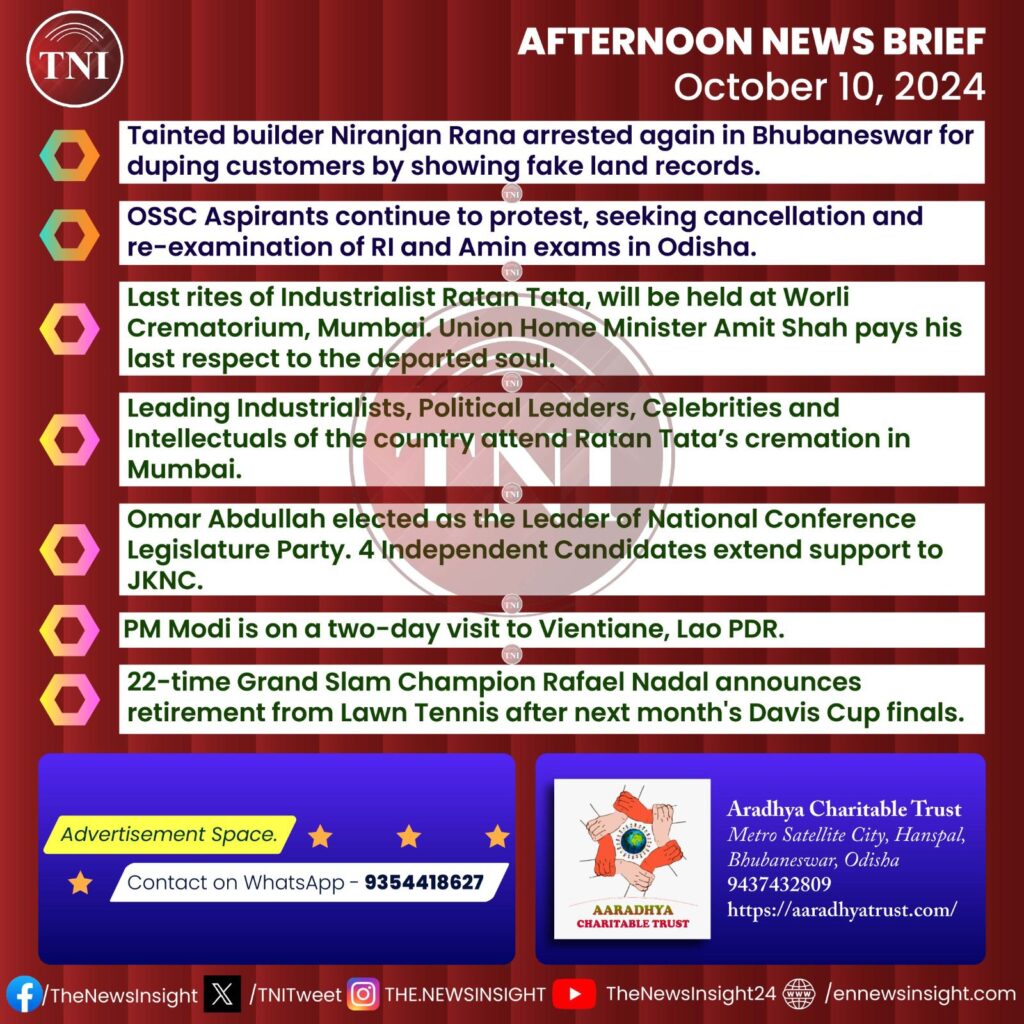 TNI Afternoon News Brief – October 10, 2024