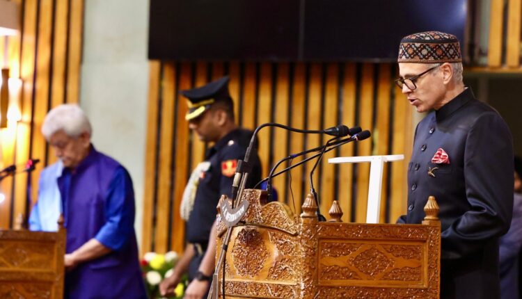 Omar Abdullah takes oath as J&K Chief Minister