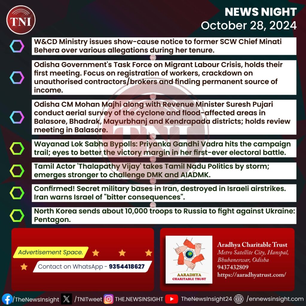 TNI News Night – October 28, 2024 