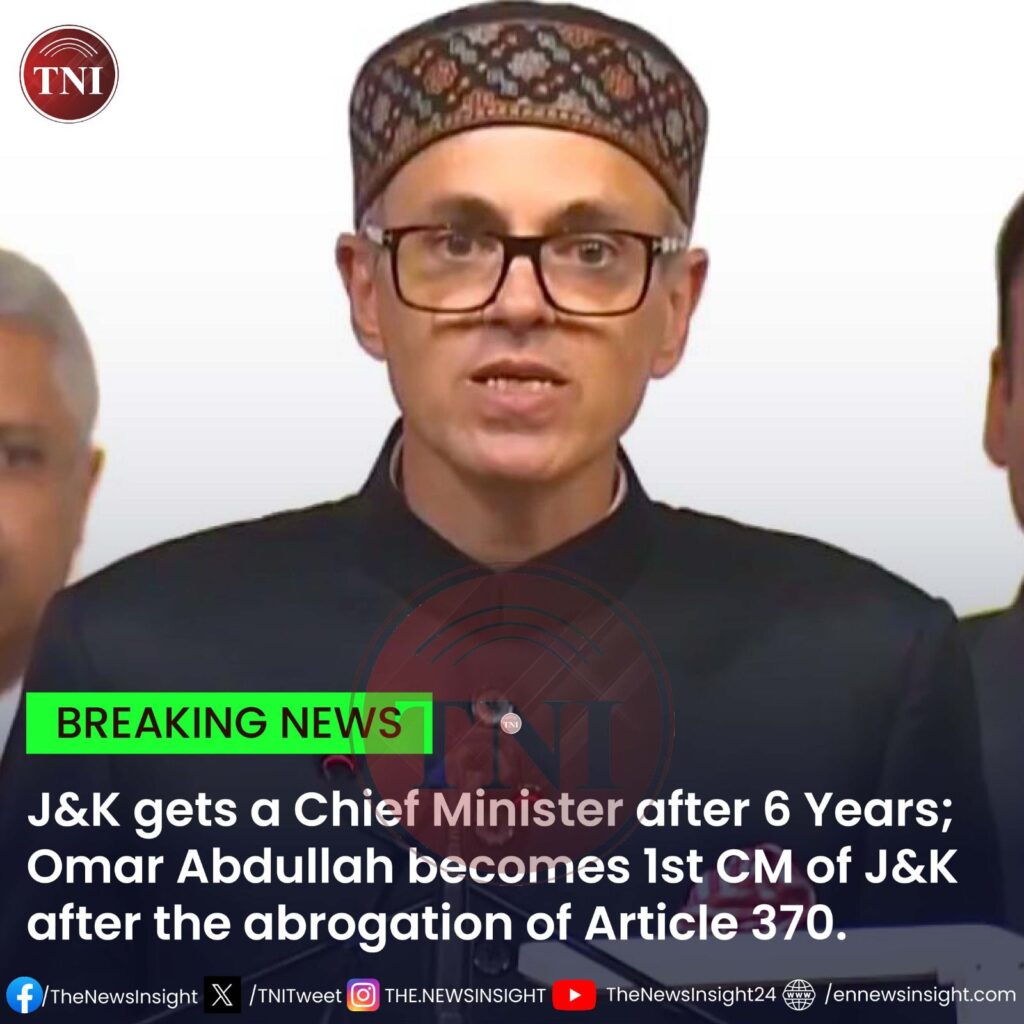 Omar Abdullah takes oath as J&K Chief Minister