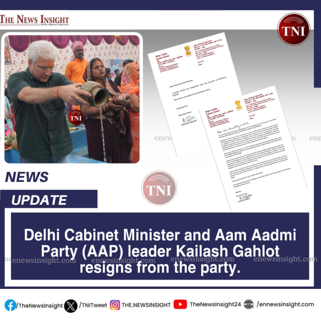 Delhi Minister Kailash Gahlot quits AAP