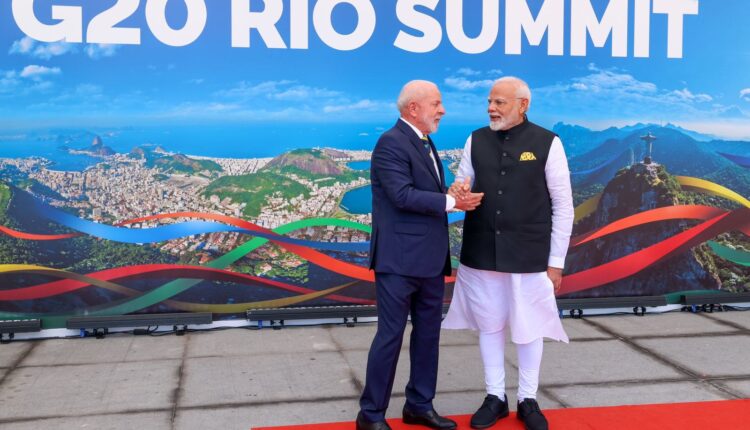 Prime Minister Narendra Modi was warmly received by President of Brazil at the G20 Summit in Rio de Janeiro.