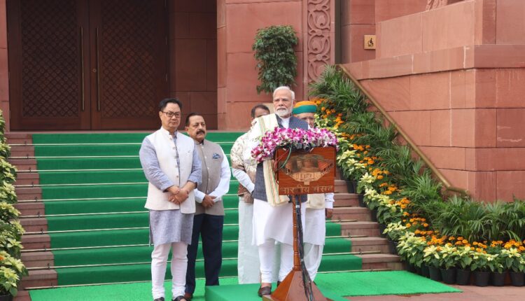 Prime Minister Narendra Modi speaks to the media ahead of the beginning of the Winter Session of Parliament which will continue till December 20, 2024.