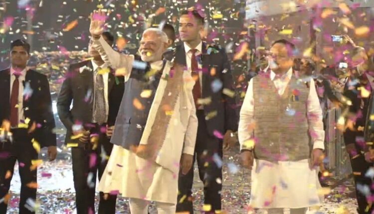 PM Modi celebrates BJP win in Maharashtra and Assembly Bypolls