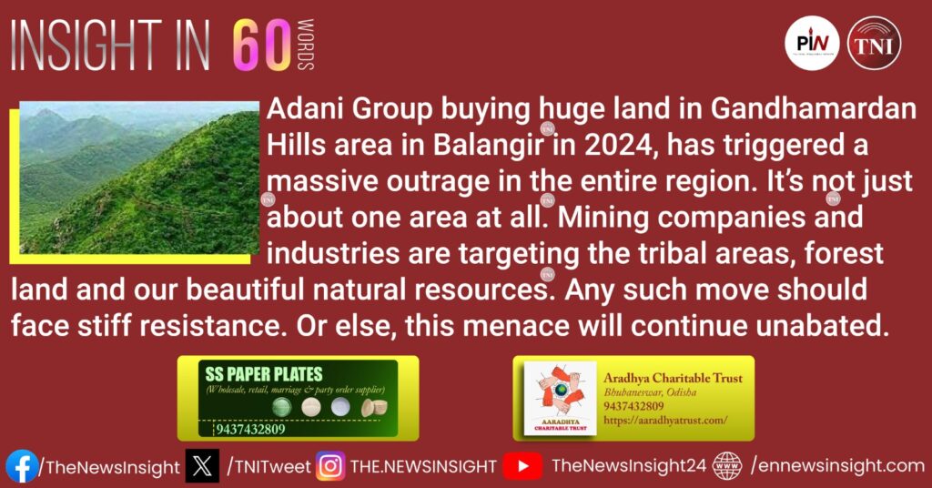 Land acquisition by Adani Group near Gandhamardan Hills in Balangir sparks row