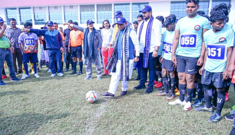 Odisha Chief Minister Mohan Charan Majhi inaugurated Utsaha – A grand celebration of sports, youth and community spirit at Kalinga Stadium in Bhubaneswar.