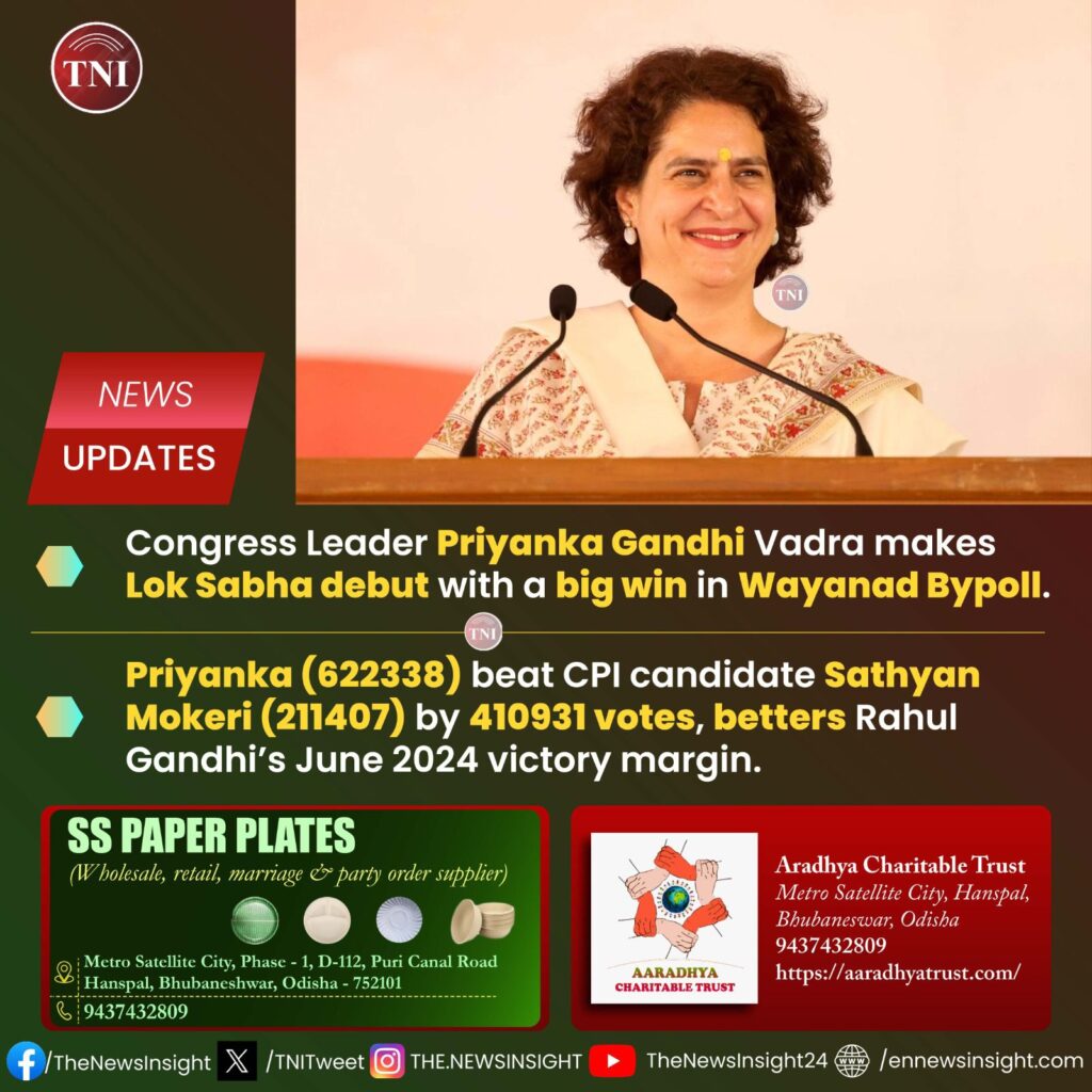 Priyanka Gandhi shines in Wayanad, secures debut victory