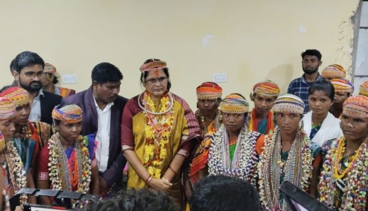 Deputy CM Pravati Parida at Bonda Ghati