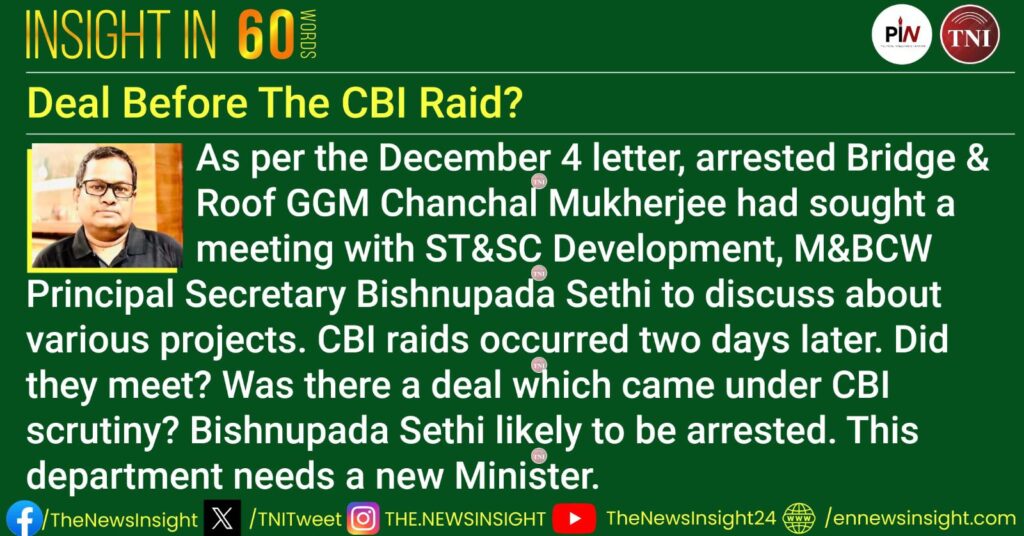 Insight In 60 Words: Deal before the CBI Raids?