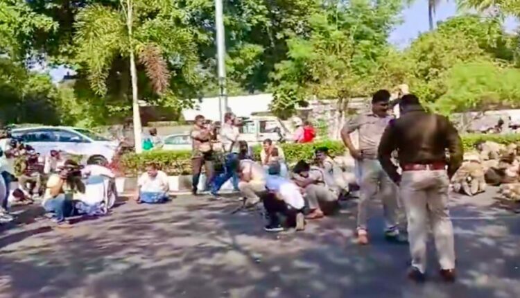 Bee attack during Congress protest at IAS Bishnupada Sethi’s Residence