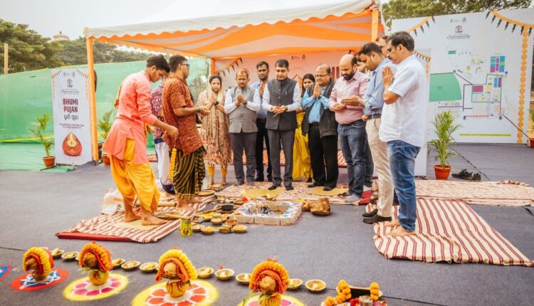 Bhumi Pujan conducted at Janta Maidan in Bhubaneswar, for the 18th Pravasi Bharatiya Diwas to be held on January 8-10, 2025.