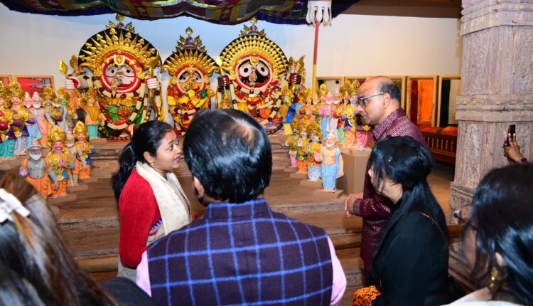 Singapore President Tharman Sanmugaratnam along with Odisha CM Mohan Majhi, visits Kala Bhoomi in Bhubaneswar.