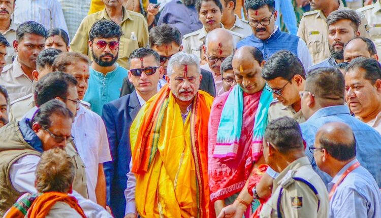 External Affairs Minister Dr S Jaishankar today visited Puri and had darshan of Lord Jagannath at Srimandira.