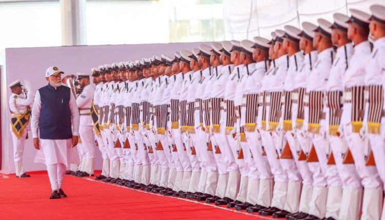 PM Modi dedicates 3 naval warships to Nation in Mumbai. Indian Navy warships INS Surat, INS Nilgiri and INS Vaghsheer were commissioned at the Naval Dockyard.