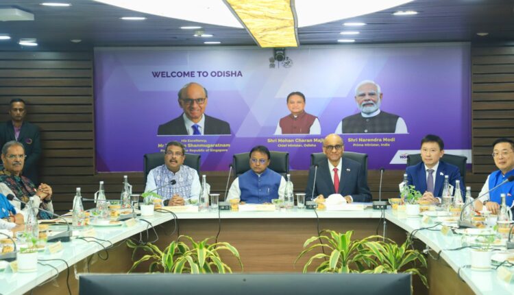 Odisha Government signed eight MoUs with Singapore-based organisations for collaborations in different fields including skill development and industrial park development.