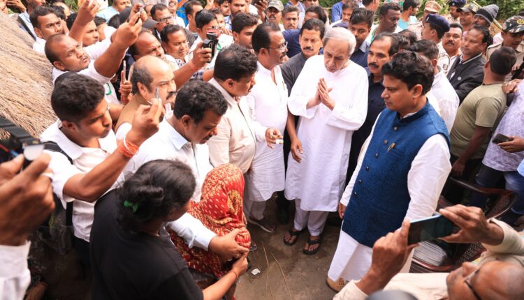 BJD President and LoP Naveen Patnaik gets huge attention during his visit to 4 crop loss affected districts in the State.