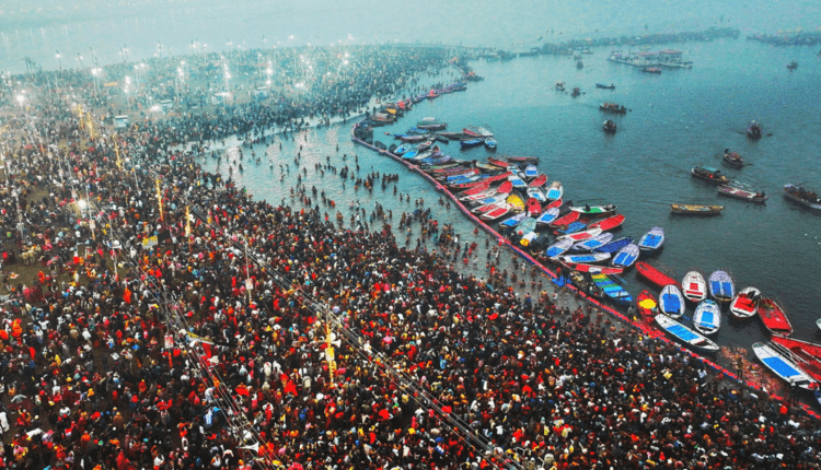 Prayagraj, Uttar Pradesh: Around 50 lakh devotees have taken a holy dip in Triveni Sangam as Paush Purnima marks the beginning of 45-day-long Maha Kumbh Mela 2025.